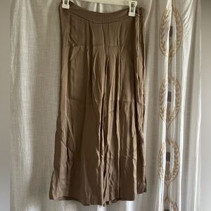 Zara Tan Linen Culottes Small